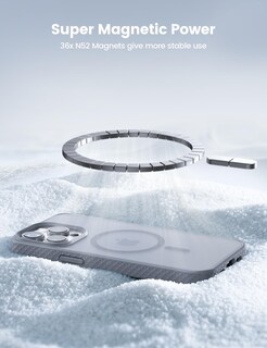 Foto 3 | Foto 3 | Funda Magnética Lamicall Para Iphone 15 Pro Magsafe Gray - Venta Internacional.