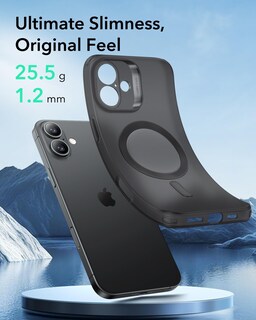 Foto 3 | Foto 3 | Funda De Teléfono Esr Para Iphone 16 Compatible Con Magsafe Frosted Black - Venta Internacional.
