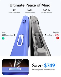 Foto 6 | Foto 6 | Funda De Teléfono Esr Para Iphone 16 Plus Con Control De Cámara Magsafe - Venta Internacional.