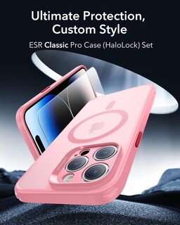 Foto 2 | Foto 2 | Funda De Teléfono Esr Para Iphone 14 Pro, Translúcido, Mate, Rosa Esmerilado - Venta Internacional.