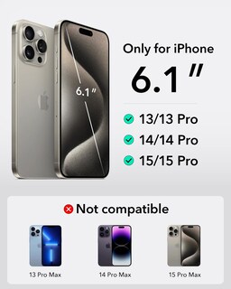 Foto 2 | Foto 2 | Funda Impermeable Esr Para Iphone 15/14/13 Pro, Paquete De 2 - Venta Internacional.