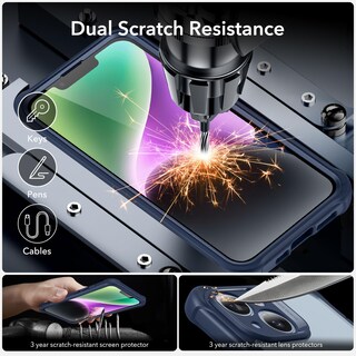 Foto 7 | Foto 7 | Funda Magnética Esr Para Iphone 14 Con Vidrio Templado Azul - Venta Internacional.