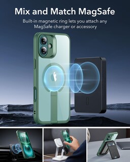 Foto 5 | Foto 5 | Funda Esr Para Iphone 16 Con Soporte Magsafe, Color Verde Transparente - Venta Internacional.
