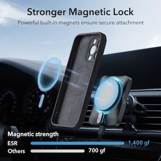 Foto 3 | Foto 3 | Funda Esr Para Iphone 15 Pro Con Magsafe, Silicona, Negra - Venta Internacional.