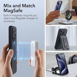 Foto 7 | Foto 7 | Funda Esr Para Iphone 15 Pro Con Magsafe, Silicona, Negra - Venta Internacional.