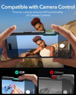 Foto 6 | Foto 6 | Funda De Teléfono Esr Para Iphone 16 Pro Con Vidrio Templado Negro Transparente - Venta Internacional.