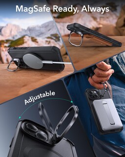 Foto 5 | Foto 5 | Funda De Teléfono Esr Cyber Series Con Soporte Para Iphone 15 Negra - Venta Internacional.