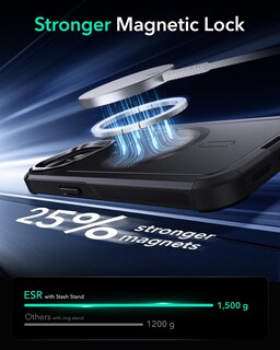 Foto 6 | Foto 6 | Funda De Teléfono Esr Cyber Series Con Soporte Para Iphone 15 Negra - Venta Internacional.