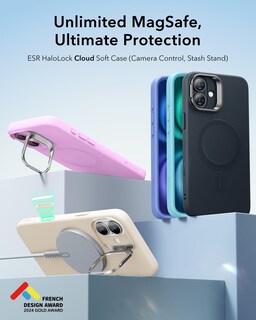 Foto 2 | Foto 2 | Funda De Teléfono Esr Para Iphone 16 Con Botón De Control De Cámara, Color Ultramar - Venta Internacional.