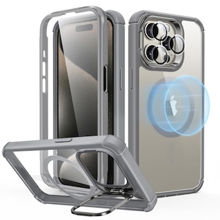Foto 1 | Foto 1 | Funda Esr Para Iphone 15 Pro Max Con Soporte Magsafe, Color Gris Transparente - Venta Internacional.