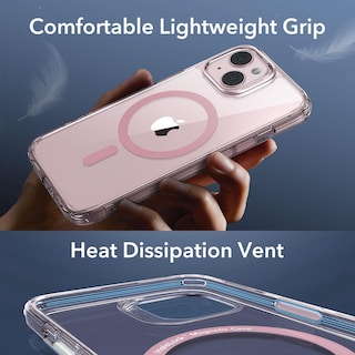 Foto 5 | Foto 5 | Funda De Teléfono Esr Para Iphone 15 Plus, Translúcida, Mate, Transparente, Rosa - Venta Internacional.