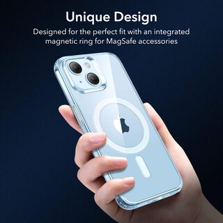 Foto 4 | Foto 4 | Funda De Silicona Transparente Esr Para Iphone 14/13 Con Magsafe Blue - Venta Internacional.