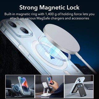 Foto 5 | Foto 5 | Funda De Silicona Transparente Esr Para Iphone 14/13 Con Magsafe Blue - Venta Internacional.