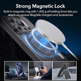 Foto 5 | Foto 5 | Funda De Teléfono Esr Para Iphone 15 Pro Max Con Magsafe Frosted Black - Venta Internacional.
