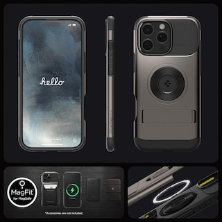 Foto 6 | Foto 6 | Funda Para Iphone Spigen Slim Armor Magfit, De Grado Militar, Color Bronce - Venta Internacional.