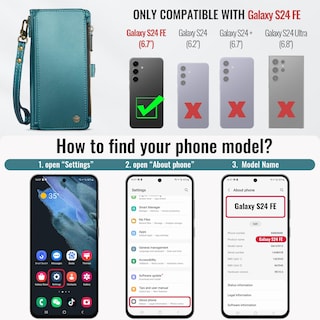 Foto 2 | Foto 2 | Funda Wallet Defcase Compatible Con Samsung Galaxy S24 Fe 5g - Venta Internacional.
