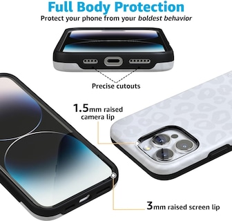 Foto 5 | Foto 5 | Funda De Teléfono Casely Into The Wild White Snow Leopard Para Iphone 16 Pro Max - Venta Internacional.