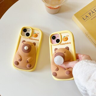 Foto 4 | Foto 4 | Funda De Teléfono Qokcoahn Para Iphone 11 Cute 3d Kawaii Capybara - Venta Internacional.