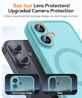 Foto 4 | Foto 4 | Funda Magnética Canshn Para Iphone 16 Plus, Color Verde Azulado - Venta Internacional.