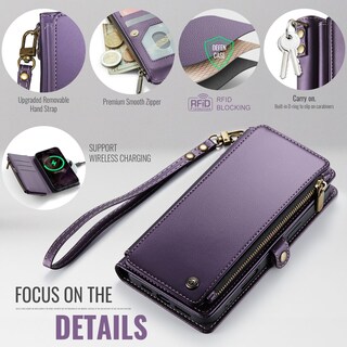 Foto 5 | Foto 5 | Funda Wallet Defense Compatible Con Iphone 12 Pro Max, Color Morado - Venta Internacional.