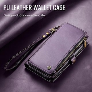 Foto 7 | Foto 7 | Funda Wallet Defense Compatible Con Iphone 12 Pro Max, Color Morado - Venta Internacional.