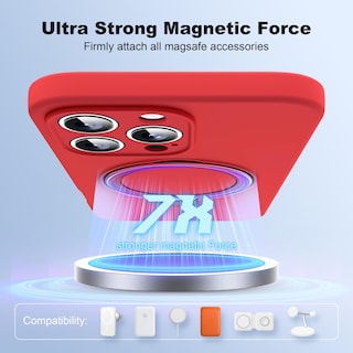Foto 3 | Foto 3 | Funda De Teléfono Skylmw Diseñada Para Iphone 16 Pro Con Soporte Rojo - Venta Internacional.