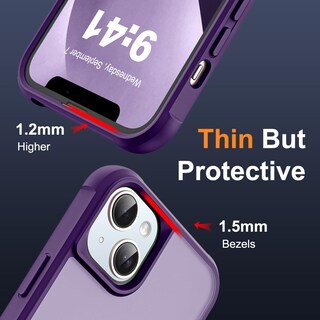 Foto 6 | Foto 6 | Funda De Teléfono Skylmw Compatible Con Iphone 13 Y 14 6.1 Morada - Venta Internacional.