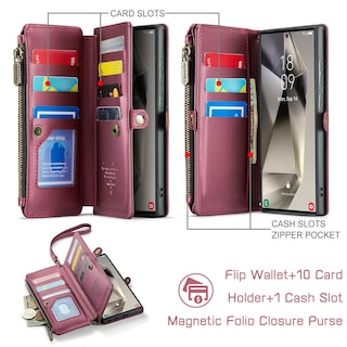Foto 3 | Foto 3 | Funda Wallet Defcase Compatible Con Samsung Galaxy S24 Ultra - Venta Internacional.