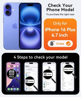 Foto 2 | Foto 2 | Funda Magnética Canshn Para Iphone 16 Plus Ultramarine - Venta Internacional.