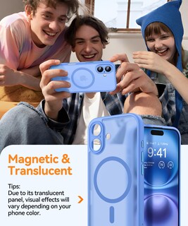 Foto 3 | Foto 3 | Funda Magnética Canshn Para Iphone 16 Plus Ultramarine - Venta Internacional.