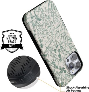 Foto 4 | Foto 4 | Funda De Teléfono Casely Sage Garden Green Floral Para Iphone 16 Pro Max - Venta Internacional.