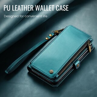 Foto 7 | Foto 7 | Funda De Teléfono Wallet Defense Compatible Con Iphone 16, Azul Y Verde - Venta Internacional.