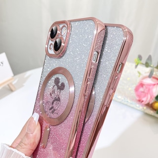 Foto 4 | Foto 4 | Funda De Teléfono Con Purpurina Magnética Para Iphone 15 Plus 6.7 - Venta Internacional.