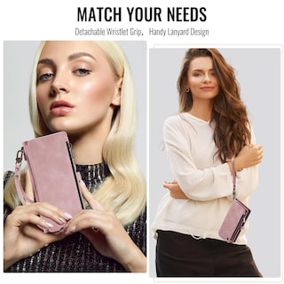 Foto 5 | Foto 5 | Funda Wallet Defcase Compatible Con Iphone 15, Rosa Rosa - Venta Internacional.