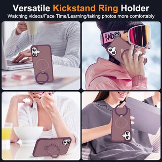Foto 5 | Foto 5 | Funda De Teléfono Sky-lmw Compatible Con Iphone 16 Plus, Color Rojo Vino - Venta Internacional.
