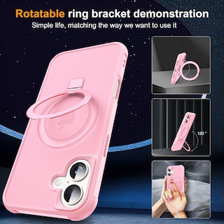 Foto 2 | Foto 2 | Funda De Teléfono Sky-lmw Compatible Con Iphone 16 Plus, Color Rosa - Venta Internacional.
