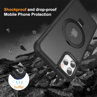 Foto 6 | Foto 6 | Funda De Teléfono Skylmw Compatible Con Iphone 11 6.1 Con Soporte Negro - Venta Internacional.