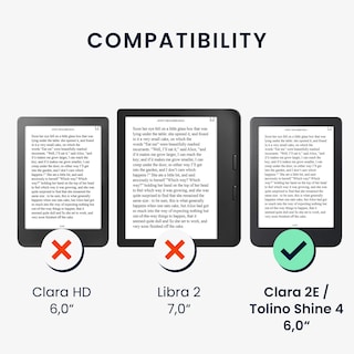 Foto 6 | Foto 6 | Funda Para Lector Electrónico Kwmobile Compatible Con Kobo Clara 2e/tolino Shine 4 - Venta Internacional.