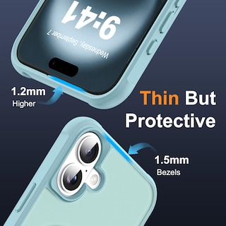 Foto 6 | Foto 6 | Funda De Teléfono Sky-lmw Compatible Con Iphone 16 Plus, Color Azul - Venta Internacional.