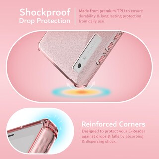 Foto 3 | Foto 3 | Funda Tudia Skn Transparente A Prueba De Golpes Ónix Boox Palma 6.13 Rosa - Venta Internacional.