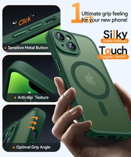 Foto 5 | Foto 5 | Funda Magnética Canshn Para Iphone 14 6.1 - Verde Oscuro - Venta Internacional.