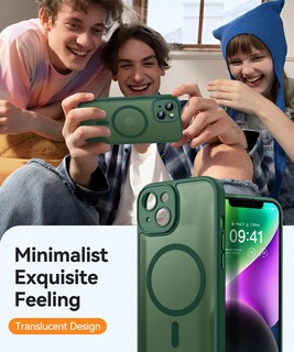 Foto 7 | Foto 7 | Funda Magnética Canshn Para Iphone 14 6.1 - Verde Oscuro - Venta Internacional.
