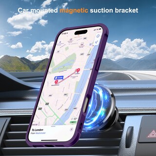 Foto 4 | Foto 4 | Funda De Teléfono Skylmw Compatible Con Iphone 16 Pro Con Soporte Morado - Venta Internacional.