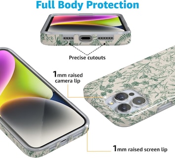 Foto 5 | Foto 5 | Funda Para Teléfono Casely Classic Ultra Sage Garden Green Floral - Venta Internacional.