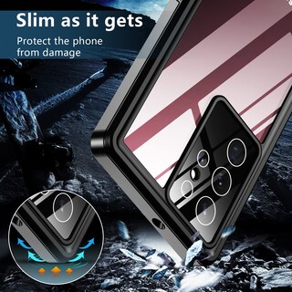 Foto 6 | Foto 6 | Funda Spidercase Impermeable Con Protector De Pantalla Para Galaxy S22 Ultra - Venta Internacional.