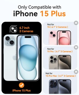 Foto 2 | Foto 2 | Funda Magnética Canshn Para Iphone 15 Plus 6.7 - Rosa Intenso - Venta Internacional.