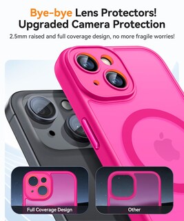 Foto 3 | Foto 3 | Funda Magnética Canshn Para Iphone 15 Plus 6.7 - Rosa Intenso - Venta Internacional.