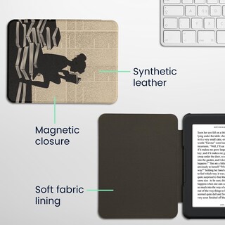 Foto 5 | Foto 5 | Funda Para Lector Electrónico Kwmobile Compatible Con Barnes & Noble Nook Glowlight 4 Plus - Venta Internacional.