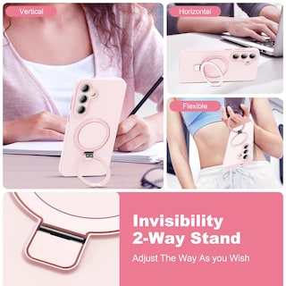 Foto 2 | Foto 2 | Funda De Teléfono Skylmw Para Samsung Galaxy S24 Plus De Silicona Rosa - Venta Internacional.