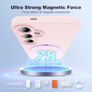 Foto 3 | Foto 3 | Funda De Teléfono Skylmw Para Samsung Galaxy S24 Plus De Silicona Rosa - Venta Internacional.